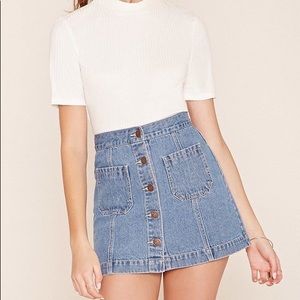 Denim Mini Skirt
